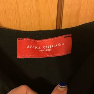Like new black Akira Chicago Red Label crop top